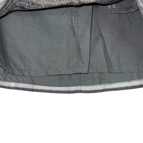 Old‎ Navy Striped Basketweave Mini Skirt Gray Beige Black Multicolor Women's  6 - Picture 5 of 12